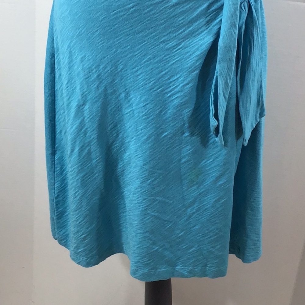 Chico’s blue tee shirt dress with side tie L12/14 - Picture 4 of 10